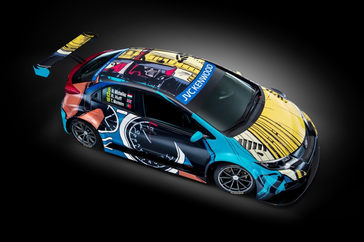 Podczas tegorocznej edycji Goodwood Festival of Speed, Honda zaprezentuje model Civic WTCC w nowych barwach, które są efektem współpracy z Jean Graton Foundation. Fot. Honda Podczas tegorocznej edycji Goodwood Festival of Speed, Honda zaprezentuje model Civic WTCC w nowych barwach, które są efektem współpracy z Jean Graton Foundation. Fot. Honda