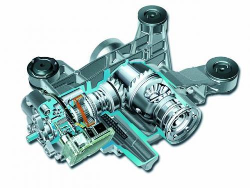 Fot. VW: Sprzęgło Haldex znajduje się przy tylnej osi przed mechanizmem różnicowym w autach grupy Volkswagena z napędem 4x4. Fot. VW: Sprzęgło Haldex znajduje się przy tylnej osi przed mechanizmem różnicowym w autach grupy Volkswagena z napędem 4x4.