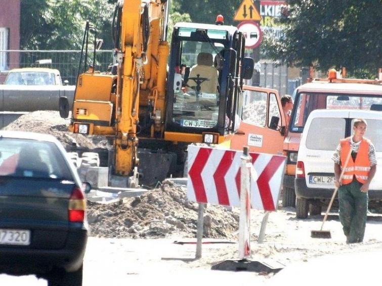 Kłopotliwy remont krajowej "jedynki" we Włocławku Kłopotliwy remont krajowej "jedynki" we Włocławku