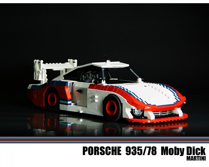 Porsche 935 Martini z klocków LEGO