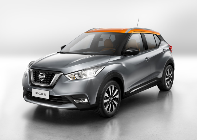 Nissan Kicks
Początkowo auto trafi do brazylijskich salonów sprzedaży w sierpniu tego roku. Samochód będzie rywalizować z takimi autami jak np. Opel Mokka, Suzuki Vitara i Renault Captur.
Fot. Nissan Nissan Kicks
Początkowo auto trafi do brazylijskich salonów sprzedaży w sierpniu tego roku. Samochód będzie rywalizować z takimi autami jak np. Opel Mokka, Suzuki Vitara i Renault Captur.
Fot. Nissan