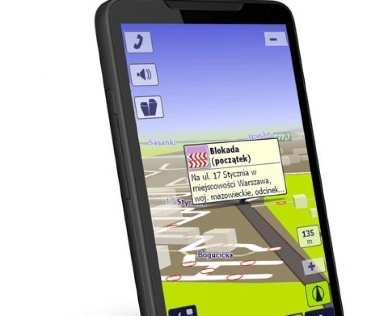 Nawigacja GPS z AutoMapą i informacjami o remontach na żywo Nawigacja GPS z AutoMapą i informacjami o remontach na żywo
