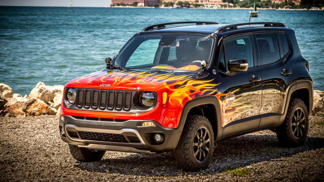 Jeep Renegade Harley Davidson
Jeep trafił do specjalistów od malowania z Garage Italia Customs. Ci postarali się o ogniste malowanie dla auta. Ognisty, pomarańczowo-czerwony kolor obecny jest również we wnętrzu. Pomarańczowe motywy i przeszycia kontrastują z ciemną tapicerką ze skóry.
Fot. Jeep Jeep Renegade Harley Davidson
Jeep trafił do specjalistów od malowania z Garage Italia Customs. Ci postarali się o ogniste malowanie dla auta. Ognisty, pomarańczowo-czerwony kolor obecny jest również we wnętrzu. Pomarańczowe motywy i przeszycia kontrastują z ciemną tapicerką ze skóry.
Fot. Jeep