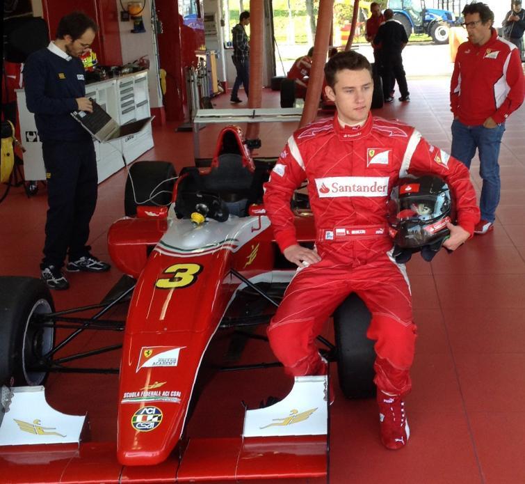 Bartłomiej Mirecki na testach w Scuderia Ferrari F1 Bartłomiej Mirecki na testach w Scuderia Ferrari F1