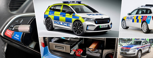 Skoda od wielu lat jest dostawcą pojazdów policyjnych na całym świecie. Z samochodów marki korzysta policja m.in. w Czechach, Wielkiej Brytanii, Austrii, Polski czy Nowej Zelandii. Lampy ostrzegawcze, radia, kamery czy reflektory 360 stopni to zaledwie część z wielu modyfikacji wprowadzonych do pojazdów na potrzeby policji.
Fot. Skoda Skoda od wielu lat jest dostawcą pojazdów policyjnych na całym świecie. Z samochodów marki korzysta policja m.in. w Czechach, Wielkiej Brytanii, Austrii, Polski czy Nowej Zelandii. Lampy ostrzegawcze, radia, kamery czy reflektory 360 stopni to zaledwie część z wielu modyfikacji wprowadzonych do pojazdów na potrzeby policji.
Fot. Skoda