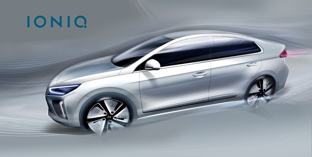 Hyundai zaprezentował szkice modelu IONIQ –pojazdu z alternatywnym napędem, którego premiera będzie miała miejsce na początku przyszłego roku w Korei / Fot. Hyundai Hyundai zaprezentował szkice modelu IONIQ –pojazdu z alternatywnym napędem, którego premiera będzie miała miejsce na początku przyszłego roku w Korei / Fot. Hyundai