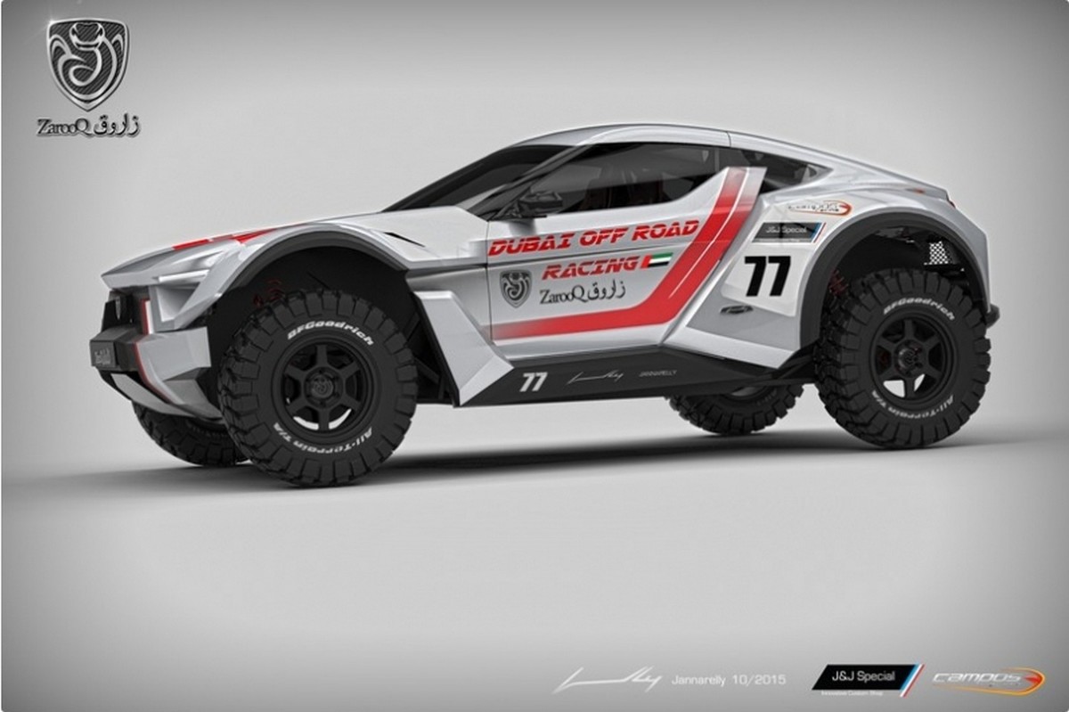 Sportowe auto z zawieszeniem terenówki? Na takie rozwiązanie zdecydował się Zarooq Motors, producent ze Zjednoczonych Emiratów Arabskich. Oto model Sand Racer / Fot. Zarooq Motors Sportowe auto z zawieszeniem terenówki? Na takie rozwiązanie zdecydował się Zarooq Motors, producent ze Zjednoczonych Emiratów Arabskich. Oto model Sand Racer / Fot. Zarooq Motors