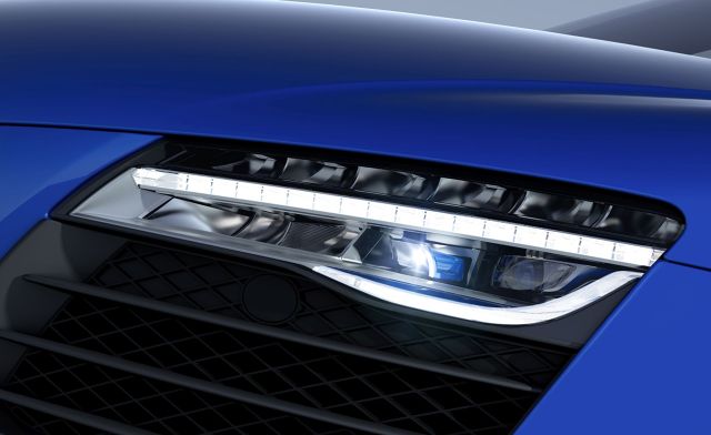 zdjęcie Audi R8 LMX z laserowymi światłami drogowymi