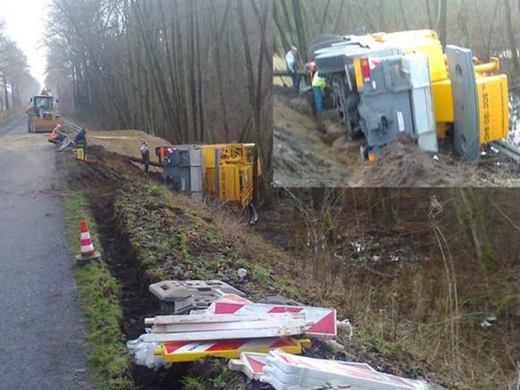 Uwaga Kierowcy! Droga wojewódzka 163 w okolicach Brzeźna zamknięta! Uwaga Kierowcy! Droga wojewódzka 163 w okolicach Brzeźna zamknięta!