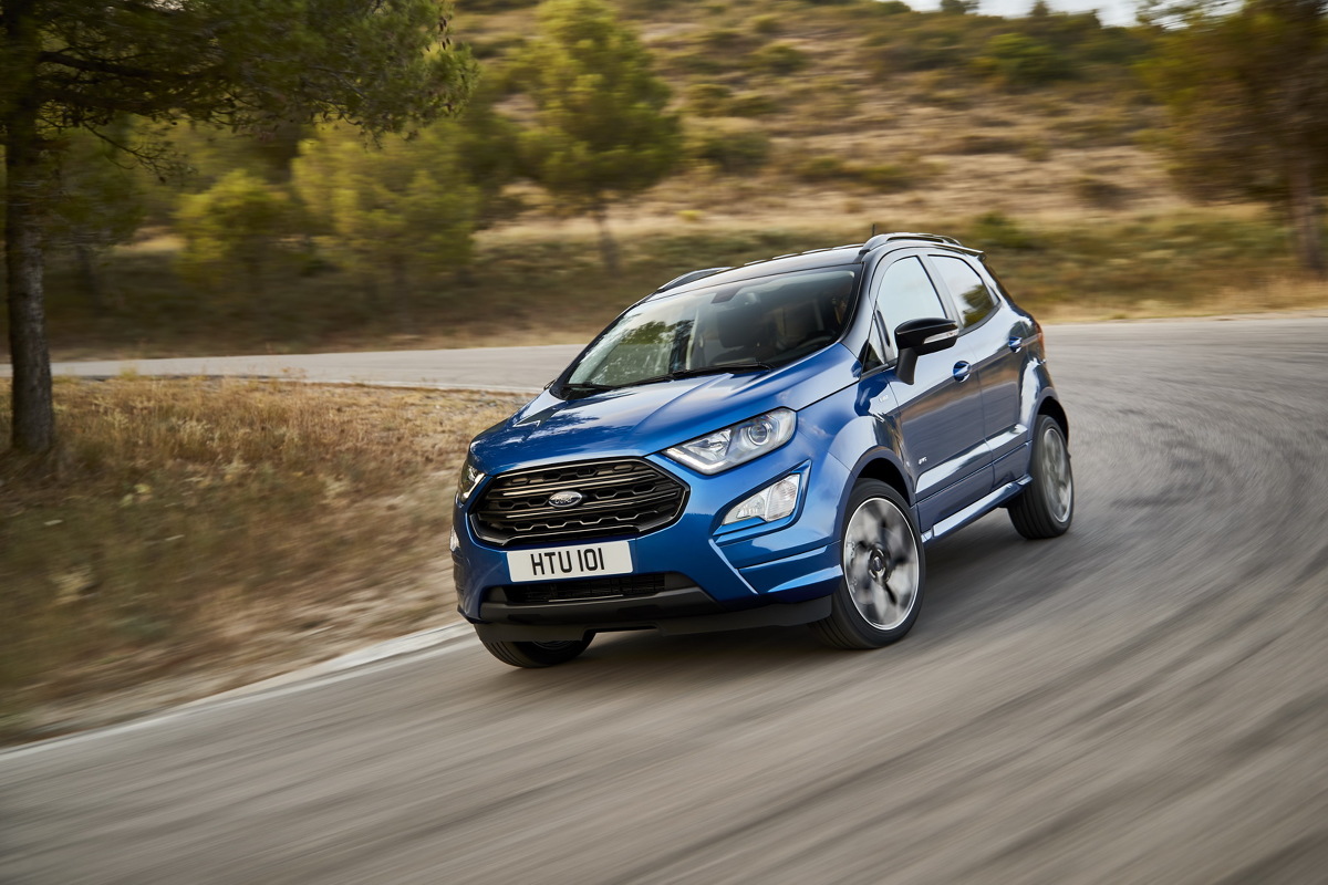 Ford EcoSport
Nowy Ford EcoSport po raz pierwszy będzie wyposażony w system napędu wszystkich kół Ford Intelligent All Wheel Drive, dzięki czemu poprawią się jego własności jezdne zarówno na asfalcie, jak i w terenie. Sercem samochodu będzie nowy silnik Diesla EcoBlue o pojemności 1,5 litra i o mocy maksymalnej do 125 KM.
Fot. Ford Ford EcoSport
Nowy Ford EcoSport po raz pierwszy będzie wyposażony w system napędu wszystkich kół Ford Intelligent All Wheel Drive, dzięki czemu poprawią się jego własności jezdne zarówno na asfalcie, jak i w terenie. Sercem samochodu będzie nowy silnik Diesla EcoBlue o pojemności 1,5 litra i o mocy maksymalnej do 125 KM.
Fot. Ford