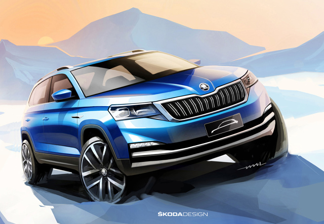 Skoda opublikowała pierwsze szkice swojego nowego modelu. Trzeci SUV marki swoją premierę będzie świętował jeszcze w tym miesiącu tuż przed rozpoczęciem tegorocznej edycji targów motoryzacyjnych w Pekinie.
Fot. Skoda Skoda opublikowała pierwsze szkice swojego nowego modelu. Trzeci SUV marki swoją premierę będzie świętował jeszcze w tym miesiącu tuż przed rozpoczęciem tegorocznej edycji targów motoryzacyjnych w Pekinie.
Fot. Skoda