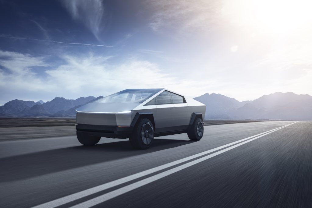 Tesla Cybertruck
Najtańsza odmiana to wydatek 39 900 dolarów, natomiast najdroższy wariant z trzema elektrycznymi silnikami, to koszt rzędu 69 900 dolarów. Przewidziano jeszcze taką posiadającą dwa silniki - kosztuje 49 900 dolarów.
Fot. Tesla Tesla Cybertruck
Najtańsza odmiana to wydatek 39 900 dolarów, natomiast najdroższy wariant z trzema elektrycznymi silnikami, to koszt rzędu 69 900 dolarów. Przewidziano jeszcze taką posiadającą dwa silniki - kosztuje 49 900 dolarów.
Fot. Tesla