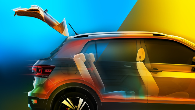 Volkswagen T-Cross
Charakterystyczne dla pojazdów typu SUV są wysoko umieszczone fotele. Siedziska przednich foteli T-Crossa znajdują się na wysokości 597 mm, a trzech znajdujących się z tyłu – na wysokości 652 mm. Zarówno to, jak i większy prześwit auta sprawiają, że kierowca i pasażerowie mają bardzo dobrą widoczność z wnętrza pojazdu.
Fot. Volkswagen Volkswagen T-Cross
Charakterystyczne dla pojazdów typu SUV są wysoko umieszczone fotele. Siedziska przednich foteli T-Crossa znajdują się na wysokości 597 mm, a trzech znajdujących się z tyłu – na wysokości 652 mm. Zarówno to, jak i większy prześwit auta sprawiają, że kierowca i pasażerowie mają bardzo dobrą widoczność z wnętrza pojazdu.
Fot. Volkswagen