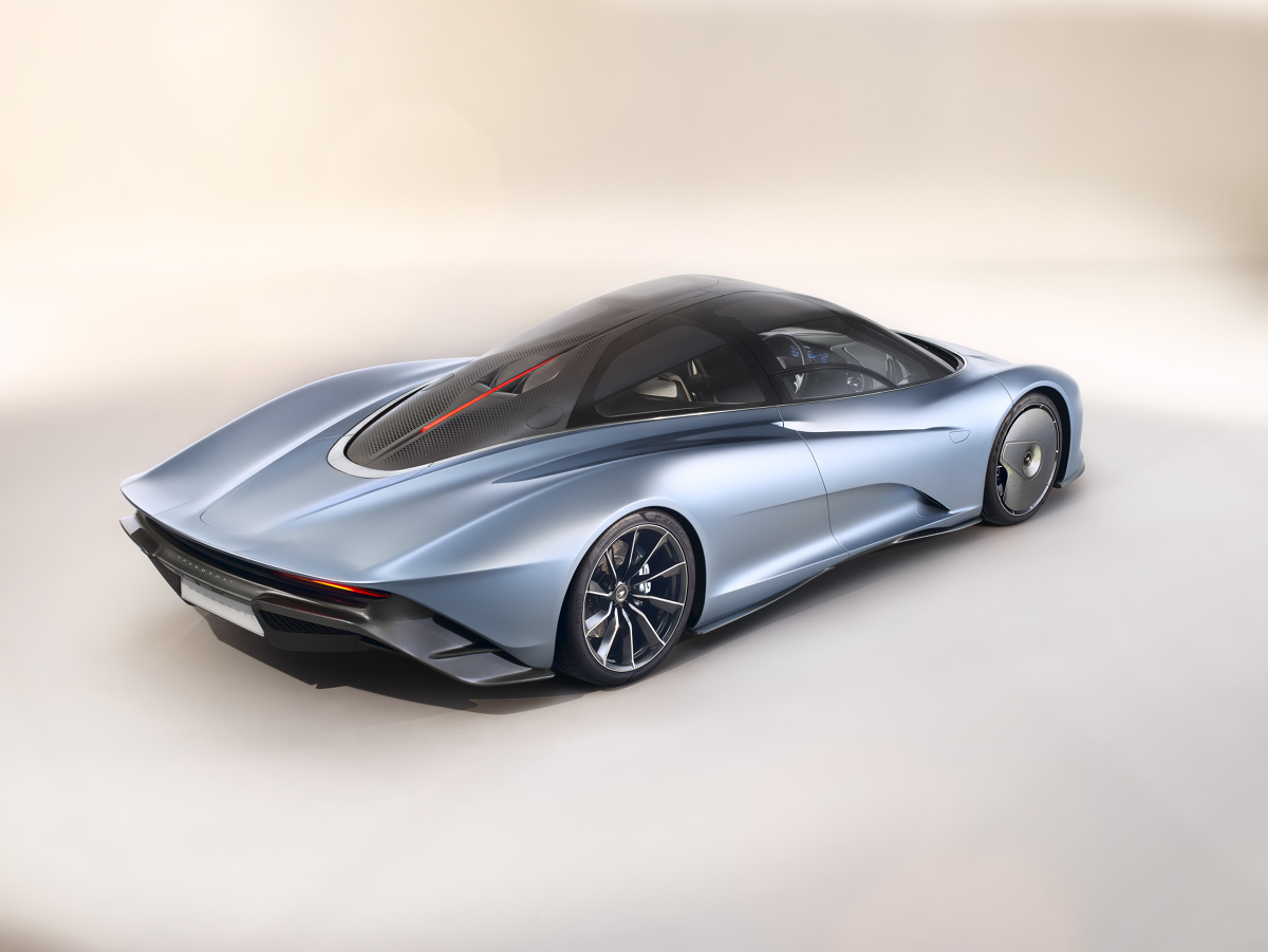 McLaren Speedtail
Prędkość maksymalna to 403 km/h, a sprint do 300 km/h zajmuje zaledwie 12,8 sekundy.
Fot. McLaren McLaren Speedtail
Prędkość maksymalna to 403 km/h, a sprint do 300 km/h zajmuje zaledwie 12,8 sekundy.
Fot. McLaren