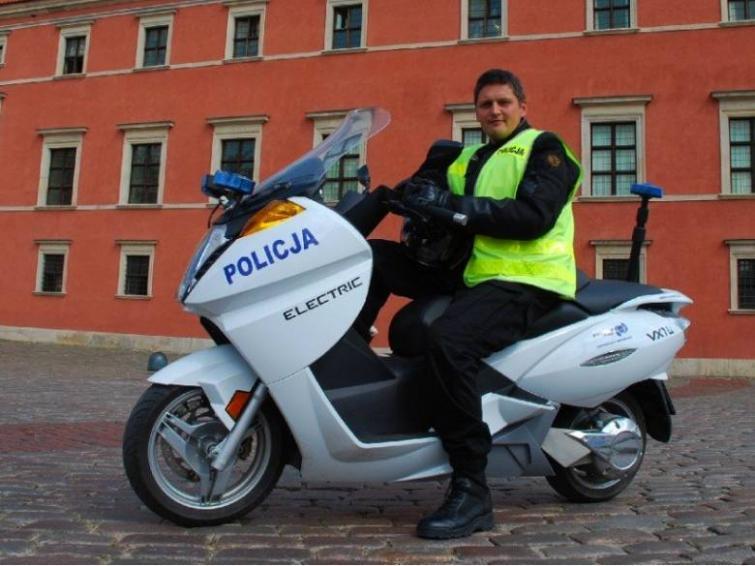 Vectrix VX-1 - elektryczne skutery w warszawskiej policji Vectrix VX-1 - elektryczne skutery w warszawskiej policji