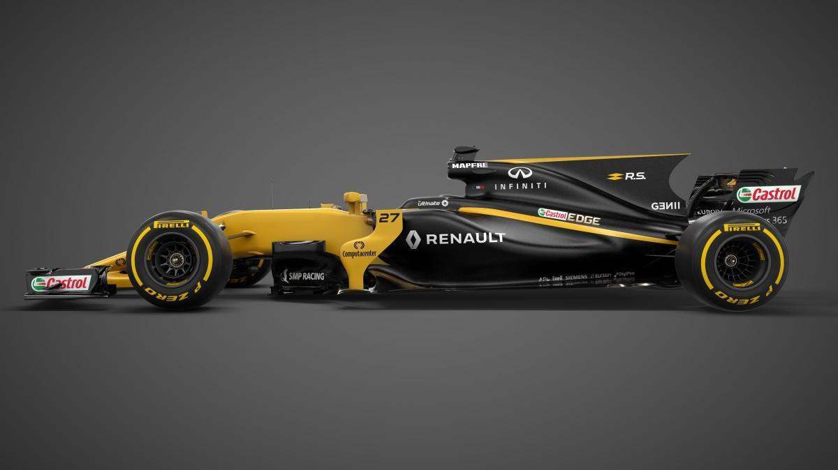 Bolid na sezon 2017 został zaprojektowany od nowa. Spełnia najnowsze przepisy obowiązujące w Formule 1. Jest to także pierwszy samochód F1 zaprojektowany przez biura Renault Sport Racing w angielskim Enstone i francuskim Viry-Châtillon.
Fot. Renault Bolid na sezon 2017 został zaprojektowany od nowa. Spełnia najnowsze przepisy obowiązujące w Formule 1. Jest to także pierwszy samochód F1 zaprojektowany przez biura Renault Sport Racing w angielskim Enstone i francuskim Viry-Châtillon.
Fot. Renault