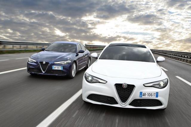 Alfa Romeo Giulia
Dla wersji wyposażenia Giulia i Giulia Superdostępna jest jednostka turbo. Auto z silnikiem benzynowym 2.0 o mocy 200 KM współpracującym z 8-stopniową skrzynią automatyczną oraz napędem na tylną oś kosztuje od 149 000 zł.
Fot. Alfa Romeo Alfa Romeo Giulia
Dla wersji wyposażenia Giulia i Giulia Superdostępna jest jednostka turbo. Auto z silnikiem benzynowym 2.0 o mocy 200 KM współpracującym z 8-stopniową skrzynią automatyczną oraz napędem na tylną oś kosztuje od 149 000 zł.
Fot. Alfa Romeo